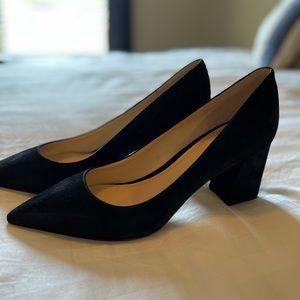 Marc Fisher LTD Zala Black Suede size 8.5 3" Heel